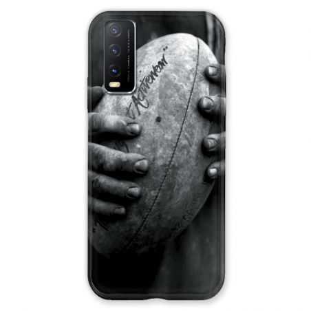 Coque Pour Vivo Y20S Rugby Ballon Vintage