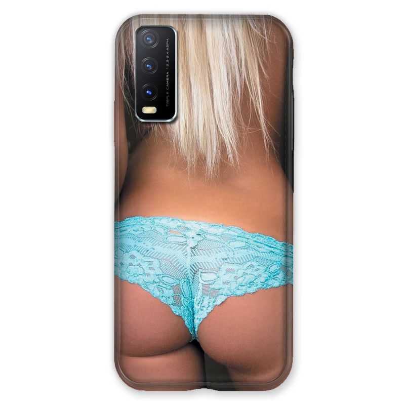 Coque Pour Vivo Y20S Sexy Tanga Bleu
