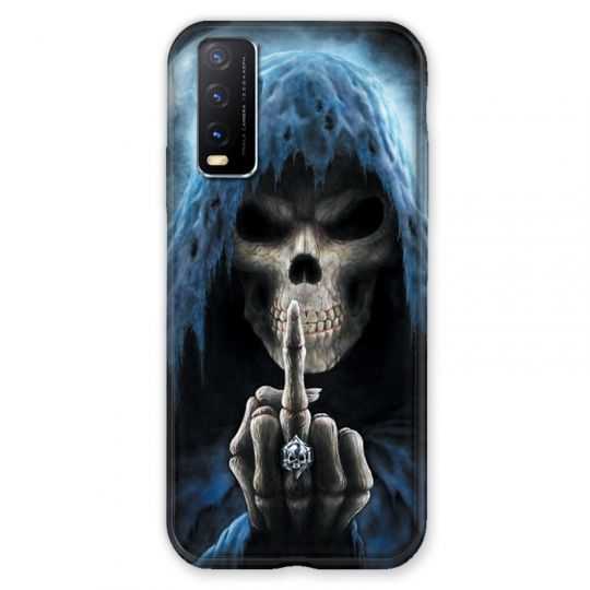 Coque Pour Vivo Y20S Tete de Mort Doigt