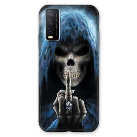Coque Pour Vivo Y20S Tete de Mort Doigt