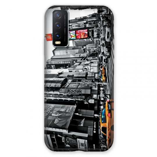 Coque Pour Vivo Y20S Amerique USA New York Taxi