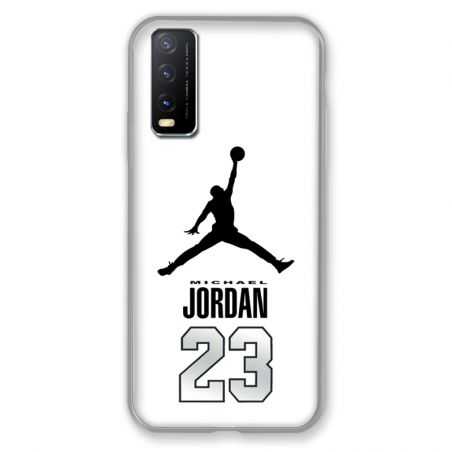 Coque Pour Vivo Y20S Jordan 23 Blanc