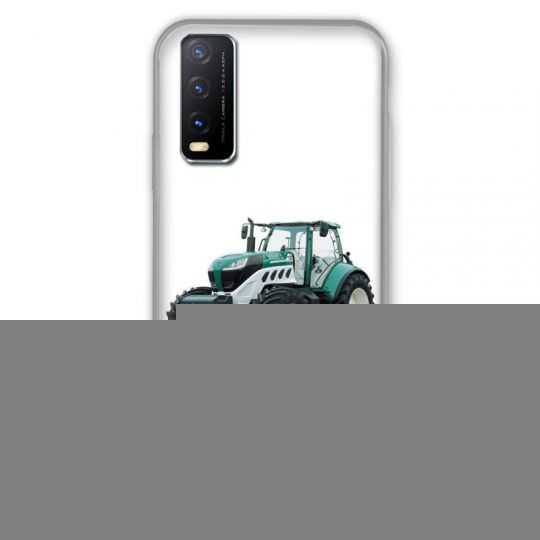 Coque Pour Vivo Y11S Agriculture Tracteur Blanc
