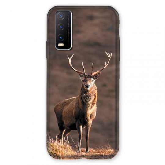 Coque Pour Vivo Y11S Chasse Chevreuil Blanc