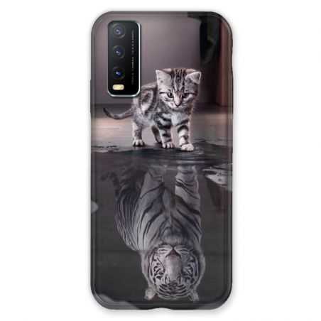 Coque Pour Vivo Y11S Chat Reflet