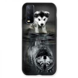 Coque Pour Vivo Y11S Chien Reflet