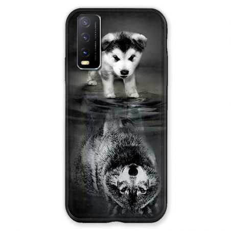 Coque Pour Vivo Y11S Chien Reflet