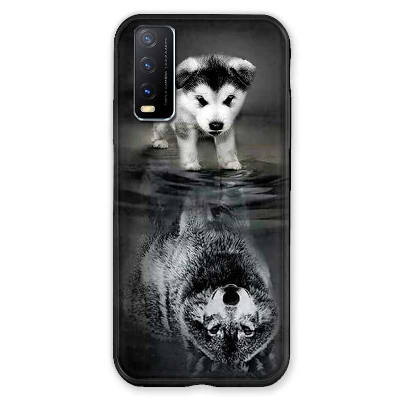 Coque Pour Vivo Y11S Chien Reflet