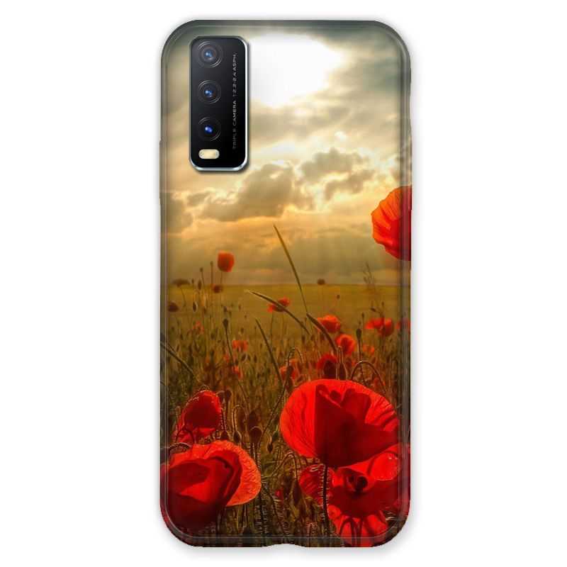Coque Pour Vivo Y11S Fleur Coquelicot