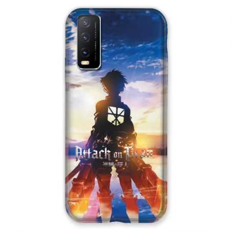 Coque Pour Vivo Y11S Manga Attaque Titans Soleil