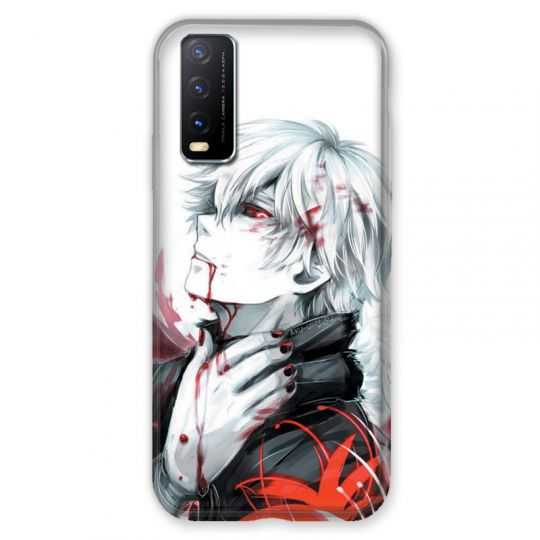 Coque Pour Vivo Y11S Manga Kaneki Blanc
