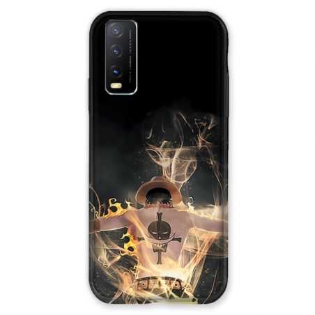Coque Pour Vivo Y11S Manga One Piece Ace Noir
