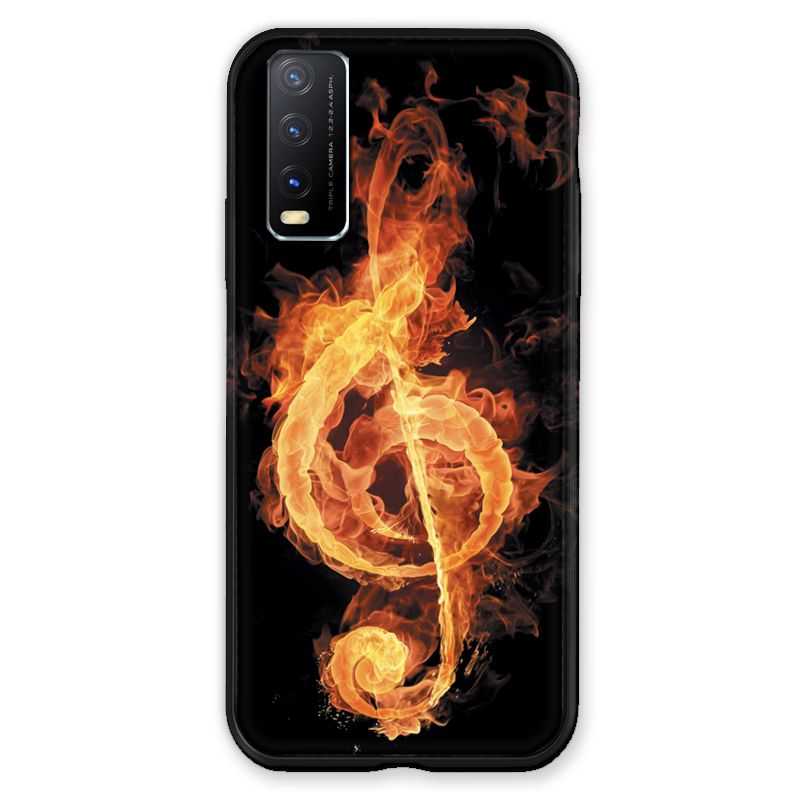 Coque Pour Vivo Y11S Musique Clé Sol Feu N