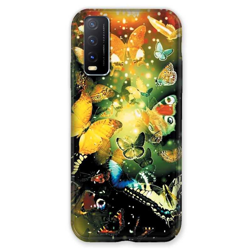 Coque Pour Vivo Y11S Papillon Jaune