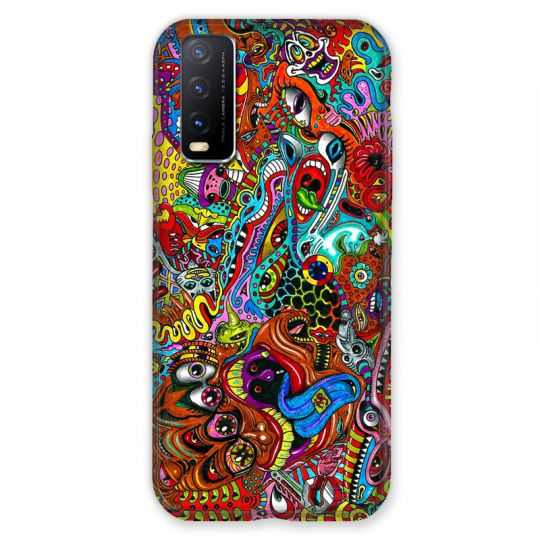 Coque Pour Vivo Y11S Psychedelic Yeux