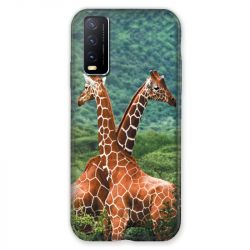 Coque Pour Vivo Y11S Savane Girafe Duo