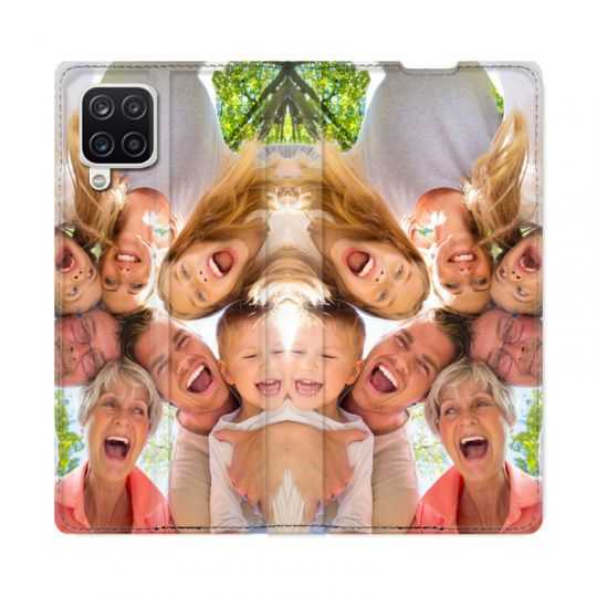 Housse Cuir Portefeuille Pour Samsung Galaxy A12 Personnalisee