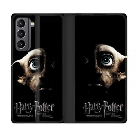 Housse Cuir Portefeuille Pour Samsung Galaxy S21 WB License Harry Potter Hollows Dobby