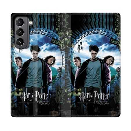 Housse Cuir Portefeuille Pour Samsung Galaxy S21 WB License Harry Potter Azkaban