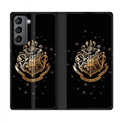 Housse Cuir Portefeuille Pour Samsung Galaxy S21 WB License Harry Potter Poudlard