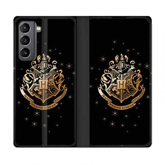 Housse Cuir Portefeuille Pour Samsung Galaxy S21 WB License Harry Potter Poudlard