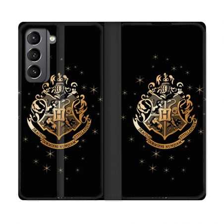 Housse Cuir Portefeuille Pour Samsung Galaxy S21 WB License Harry Potter Poudlard