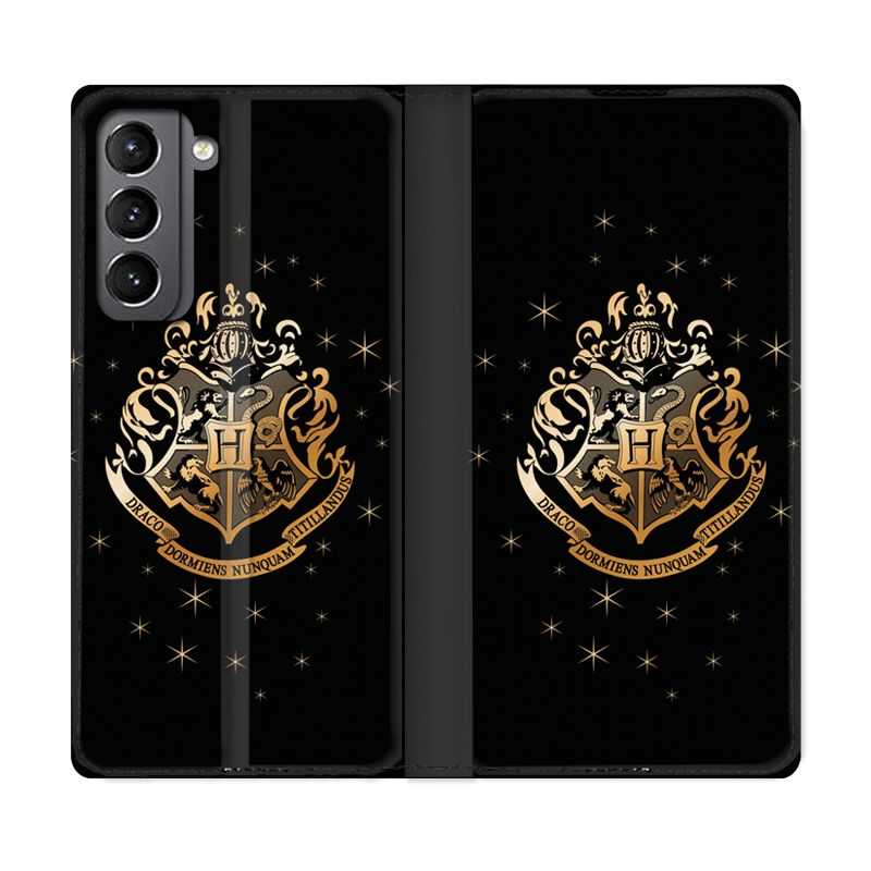 Housse Cuir Portefeuille Pour Samsung Galaxy S21 WB License Harry Potter Poudlard