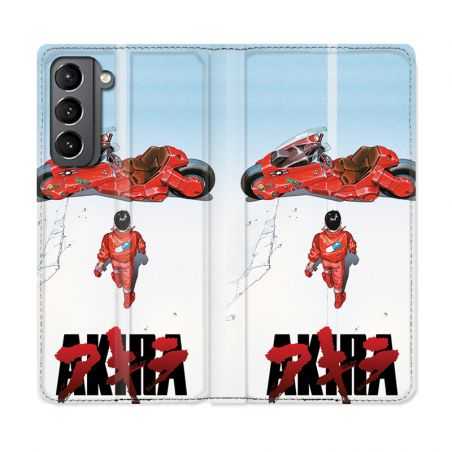 Housse Cuir Portefeuille Pour Samsung Galaxy S21 Manga Akira Affiche