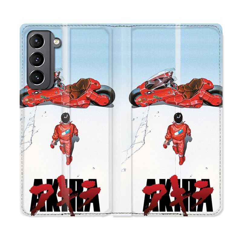 Housse Cuir Portefeuille Pour Samsung Galaxy S21 Manga Akira Affiche