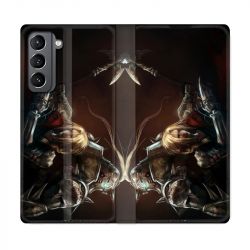 Housse Cuir Portefeuille Pour Samsung Galaxy S21 Manga Fullmetal Alchemist Frere