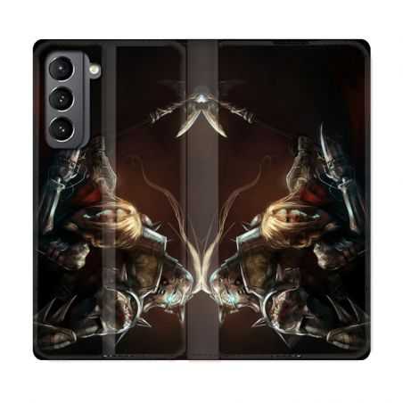 Housse Cuir Portefeuille Pour Samsung Galaxy S21 Manga Fullmetal Alchemist Frere
