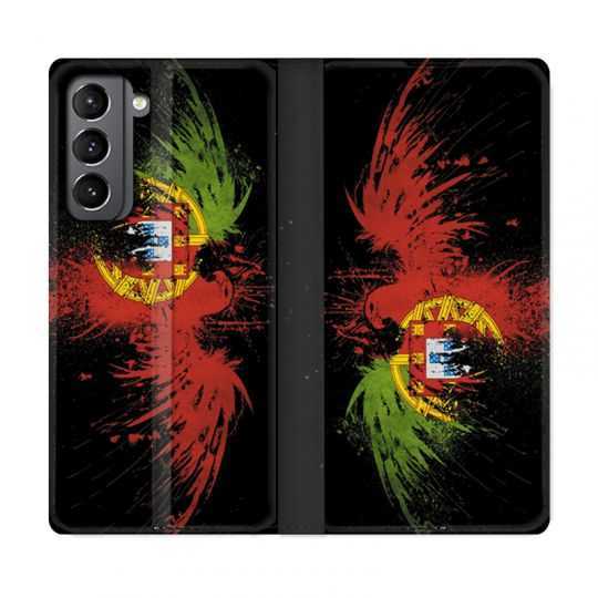 Housse Cuir Portefeuille Pour Samsung Galaxy S21 Portugal Aigle
