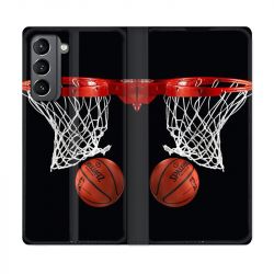 Housse Cuir Portefeuille Pour Samsung Galaxy S21 Panier Basket