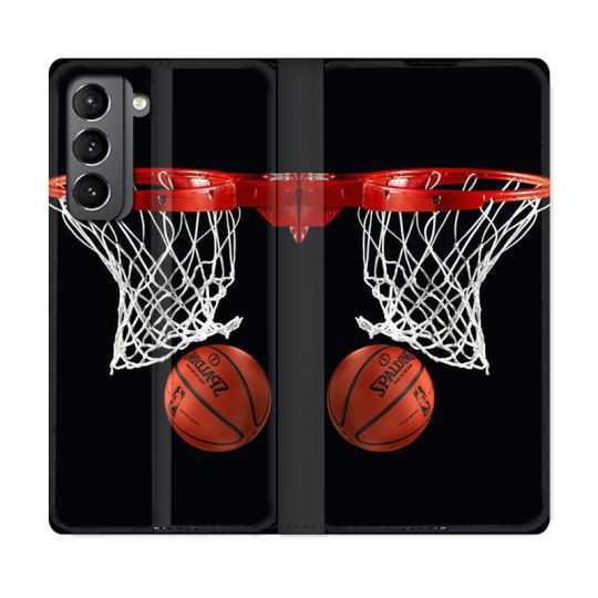 Housse Cuir Portefeuille Pour Samsung Galaxy S21 Panier Basket