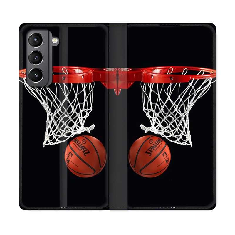 Housse Cuir Portefeuille Pour Samsung Galaxy S21 Panier Basket