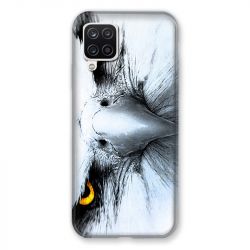 Coque Pour Samsung Galaxy A12 Aigle Royal Blanc