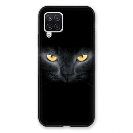 Coque Pour Samsung Galaxy A12 Chat Noir