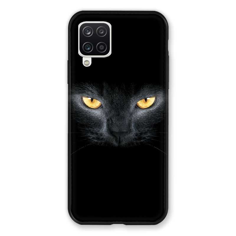 Coque Pour Samsung Galaxy A12 Chat Noir