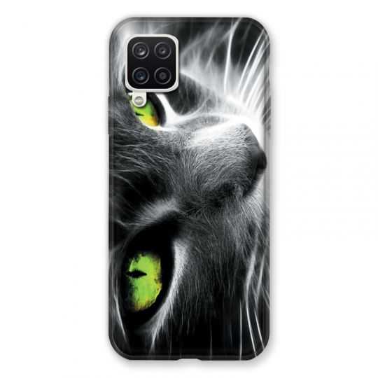 Coque Pour Samsung Galaxy A12 Chat Vert