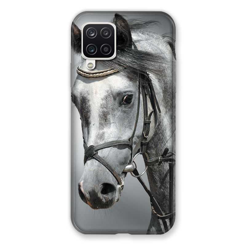 Coque Pour Samsung Galaxy A12 Cheval Blanc