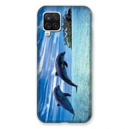 Coque Pour Samsung Galaxy A12 Dauphin Ile