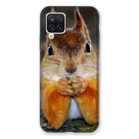 Coque Pour Samsung Galaxy A12 Ecureuil Face