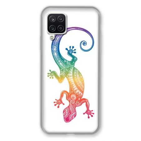 Coque Pour Samsung Galaxy A12 Animaux Maori Salamandre Color