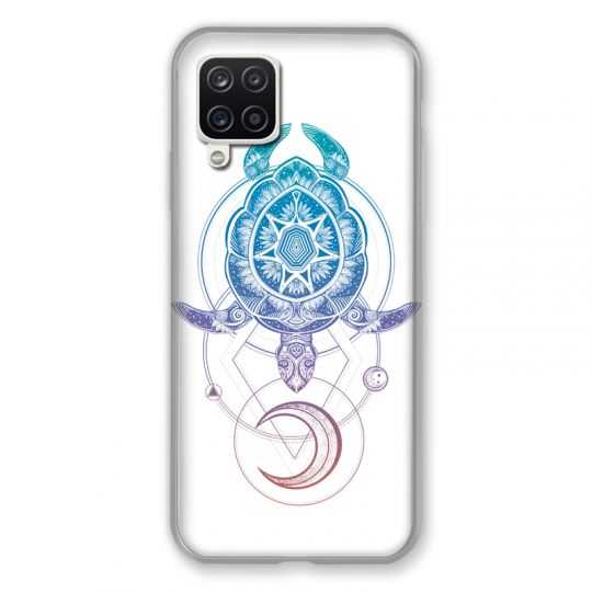 Coque Pour Samsung Galaxy A12 Animaux Maori Tortue Color