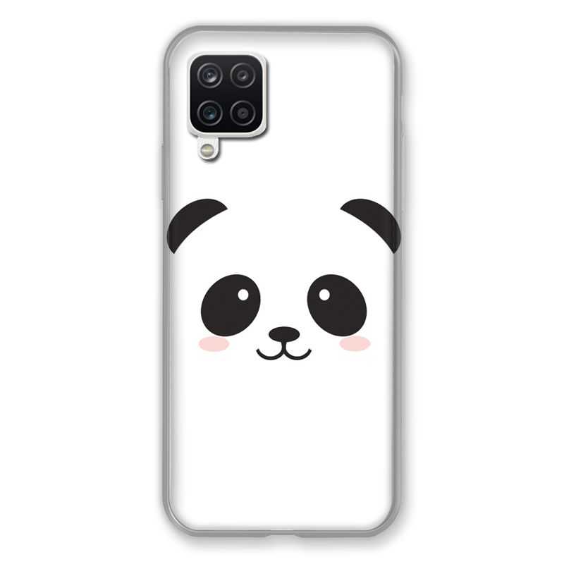 Coque Pour Samsung Galaxy A12 Panda Blanc