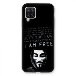 Coque Pour Samsung Galaxy A12 Anonymous I am free