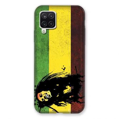 Coque Pour Samsung Galaxy A12 Bob Marley Drapeau
