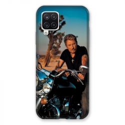 Coque Pour Samsung Galaxy A12 Johnny Hallyday Moto