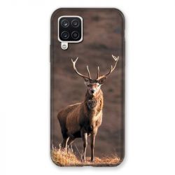 Coque Pour Samsung Galaxy A12 Chasse Chevreuil Blanc