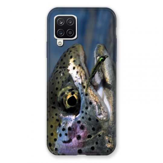 Coque Pour Samsung Galaxy A12 Peche Truite